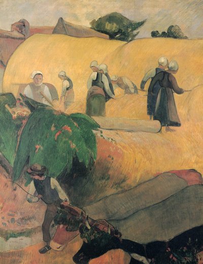 ブルターニュの収穫 作： Paul Gauguin